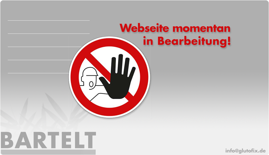 Webseite außer Betrieb – Hinweisgrafik